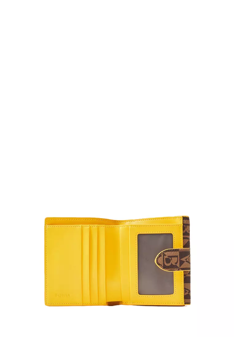 Lydia Monogram 2 Fold Short Wallet Honeycomb
