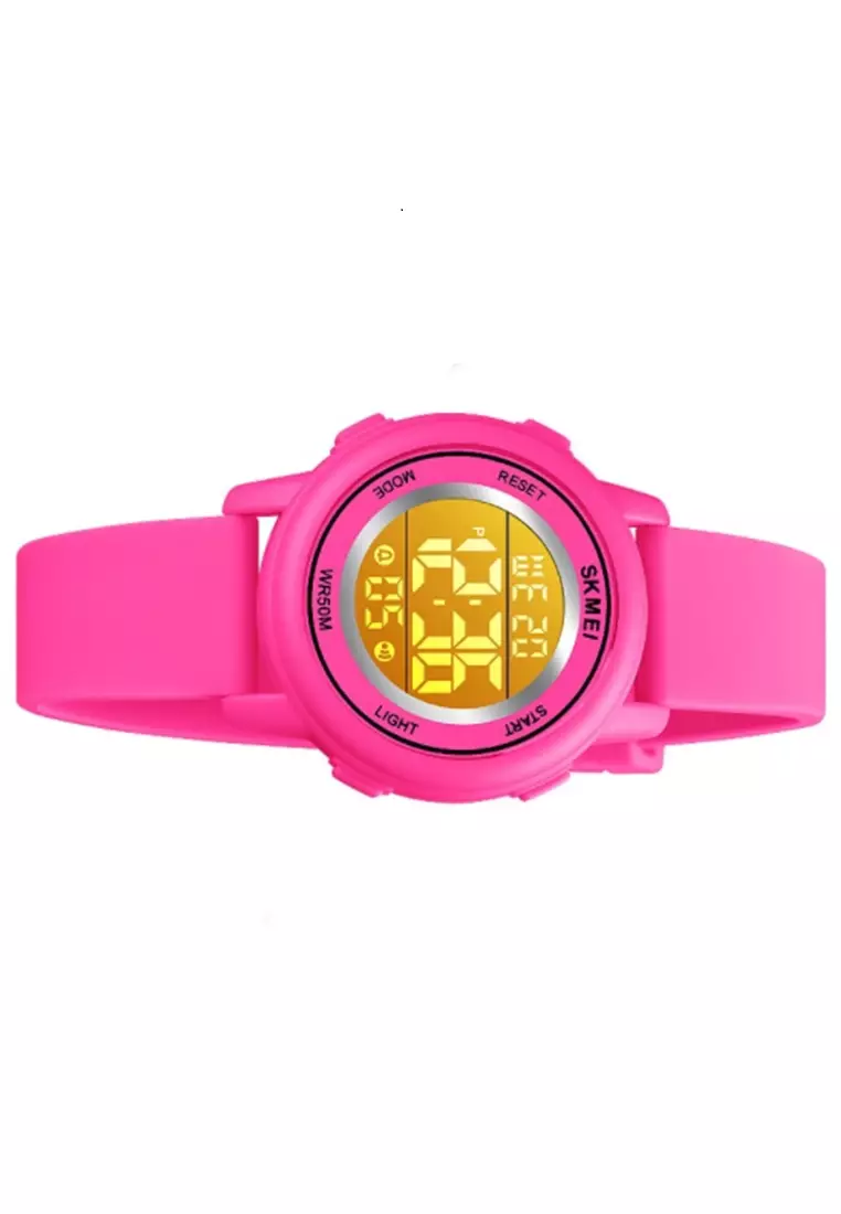 Jam Tangan Digital Anak Waterproof Many Function Strap Tali Material PVC BY15 ORIGINAL