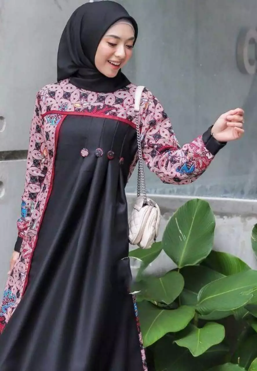 Kaisa Hitam Dress | Gamis | Long Dress Party Modern Premium JTR