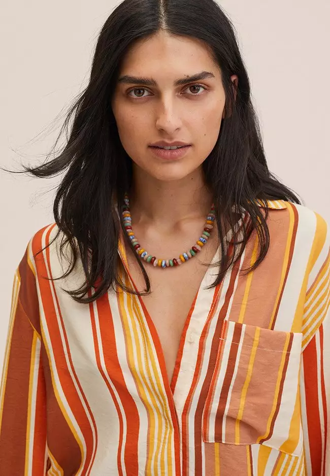 Buy Mango Multicolour Striped Shirt 2024 Online Zalora Philippines 3973