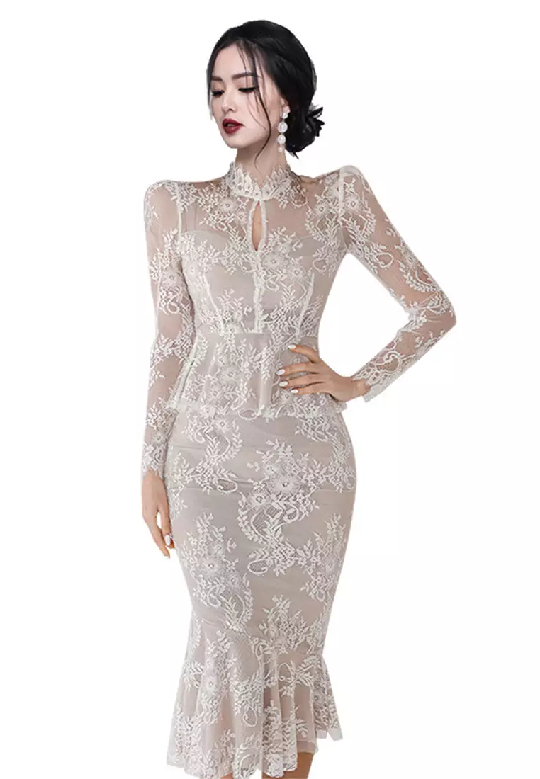 Elegant fishtail skirt top