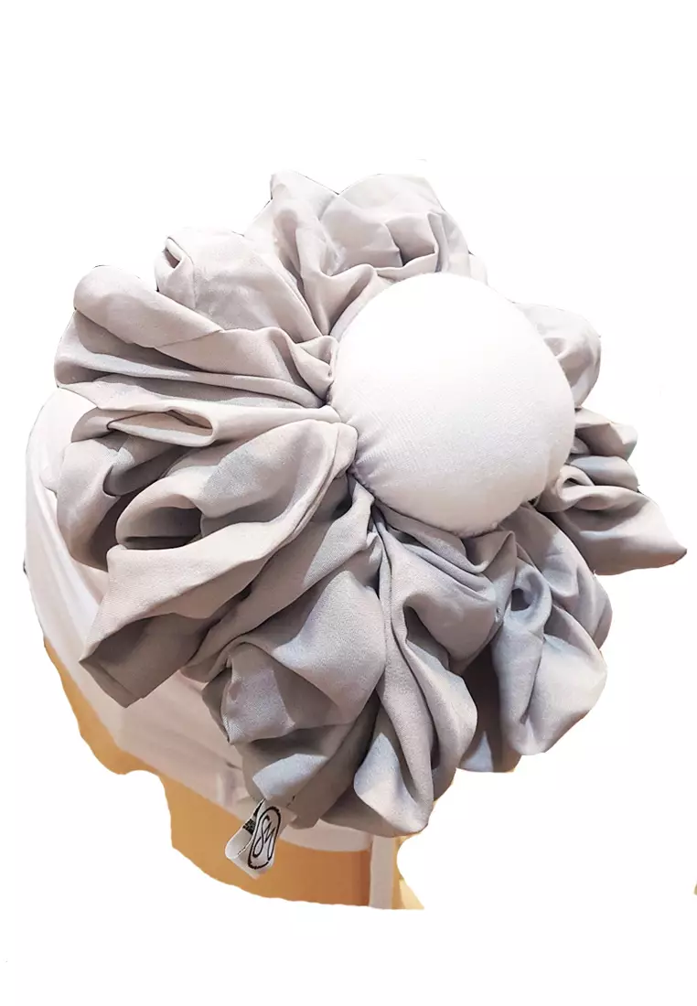 Hair Volumizer Scrunchie Grey