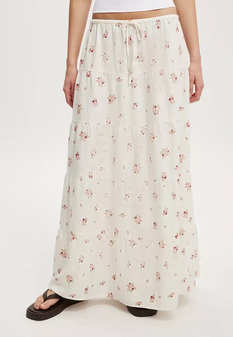 Haven Multi Tiered Maxi Skirt