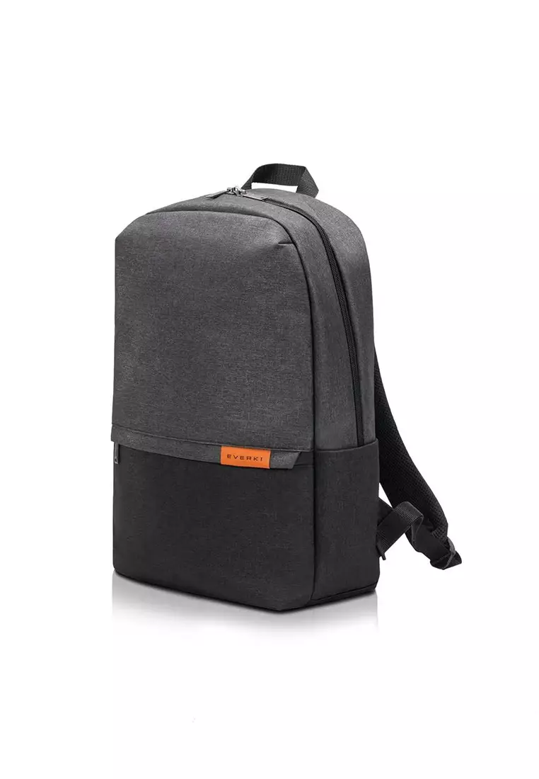 Rivanka Tas Ransel Laptop Unisex Backpack 15.6 Inch Large Storage Material Fabric Felt Linen ORIGINAL - Black Gray