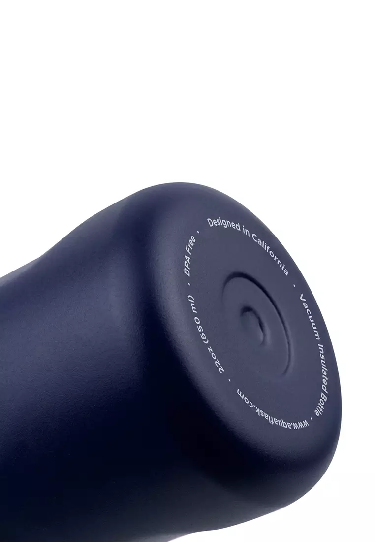 22oz Cobalt Blue New Sports Lid Bottle Wide Mouth Vacuum Insulated Stainless Steel Drinking Water Bottle