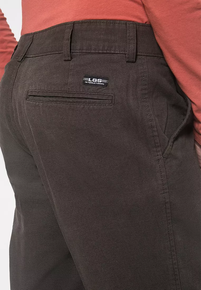 LGS - Celana Panjang Casual - Double Pocket - Coklat Tua - Regular Fit - CCT.354.027.674.C