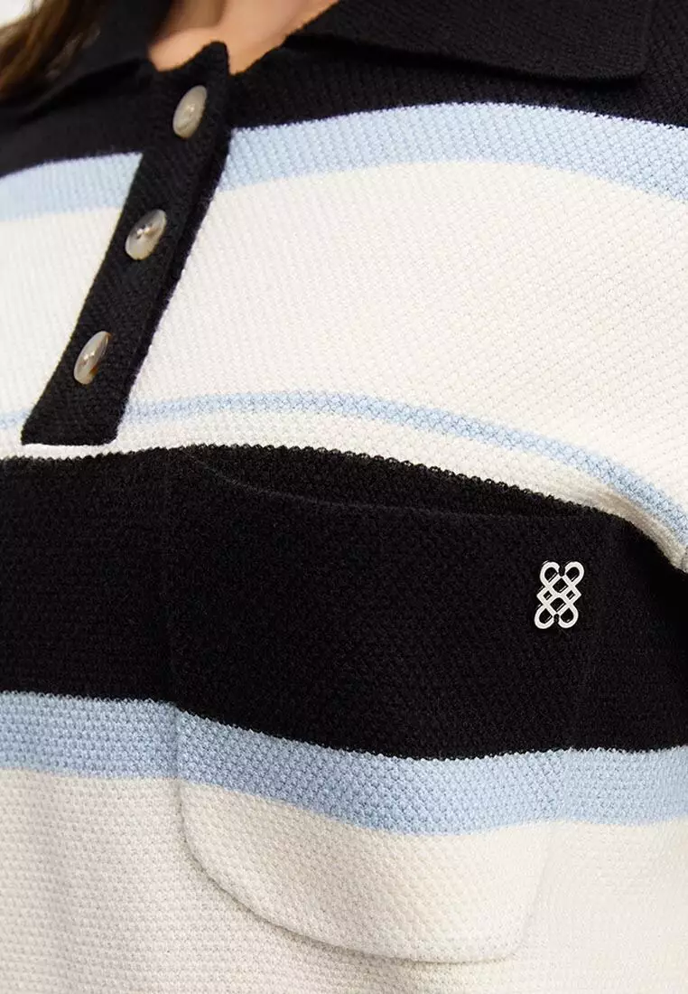 Stripe Polo Top