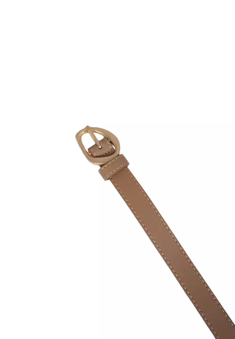 Metal Matte Gold Belt BEIGE