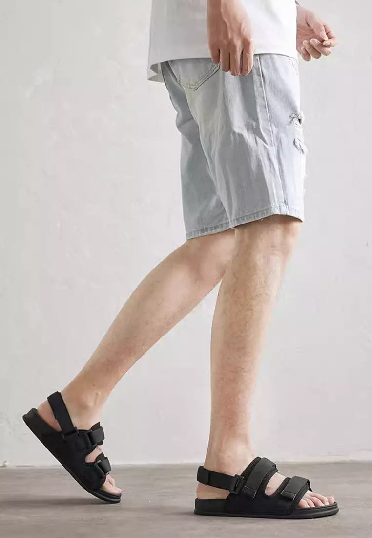 Heel Velcro Strappy Sandals AUZ19130-1