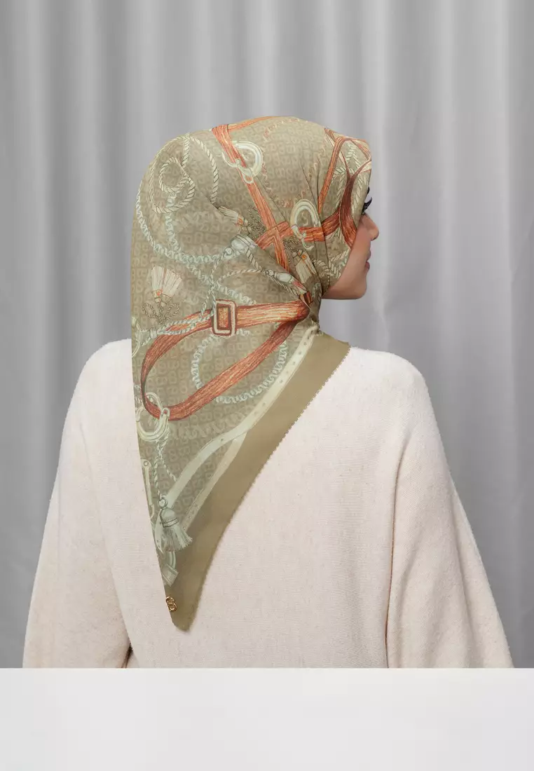 Alexandra Silk Jacquard Square - Tapestry