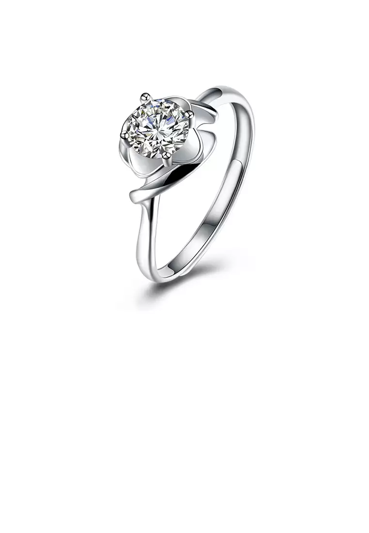 White stone ring price on sale