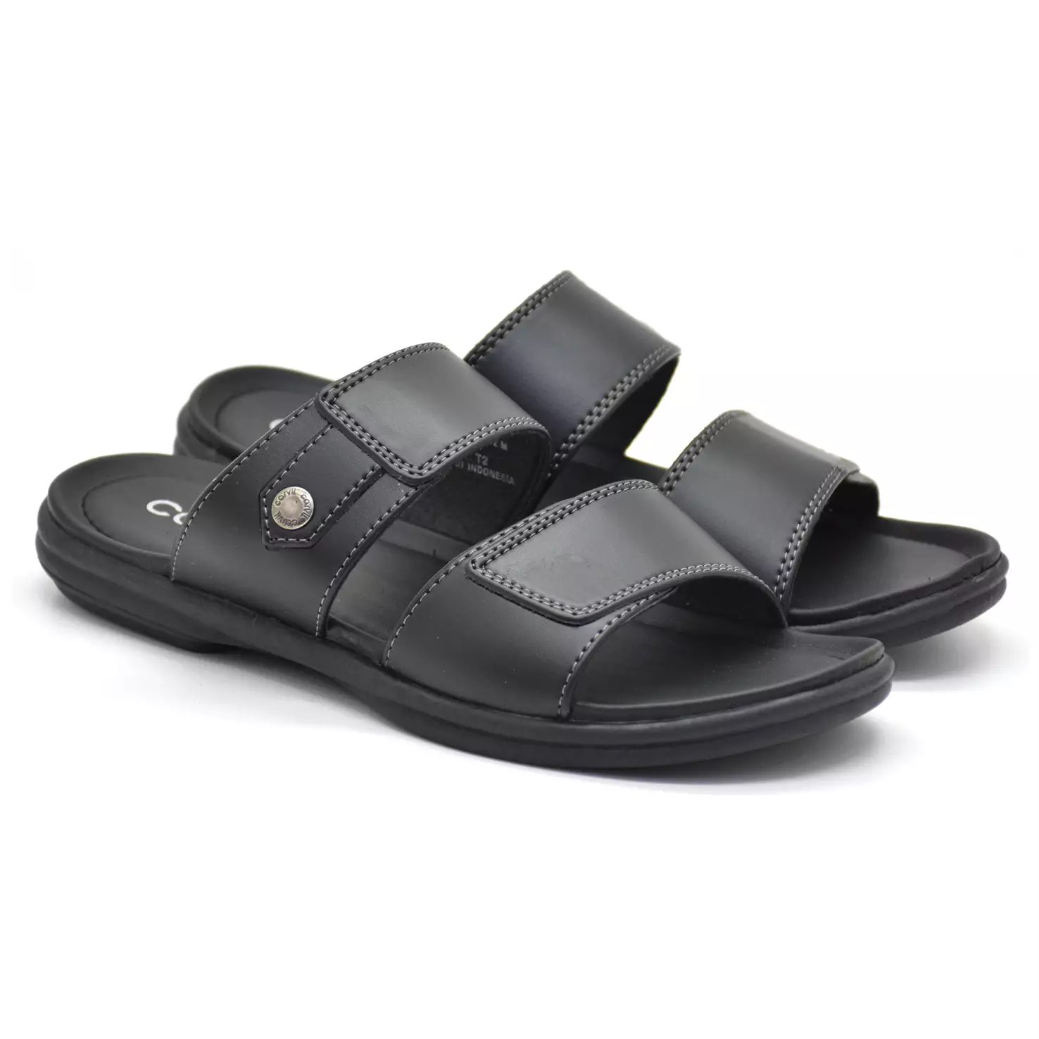 Carvil Sandal Pria Carlisle-02 M Black