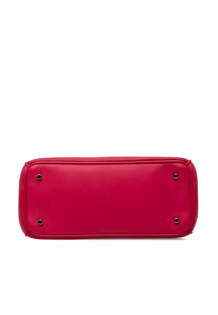 Pre-Loved Dior Mini Leather Diorissimo Satchel