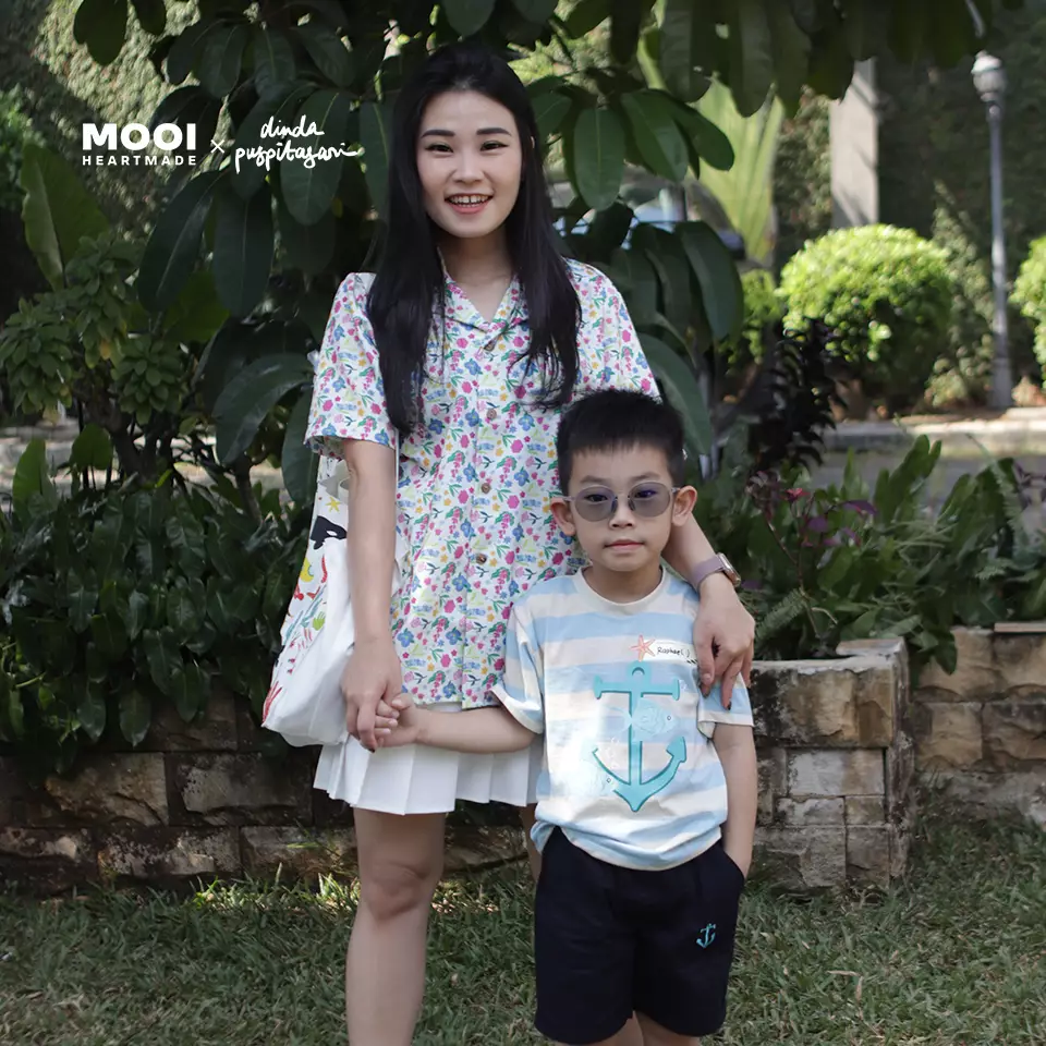 Mooi X Dinda Puspitasari Kemeja Dewasa Sarah Shirt Adult - Blue