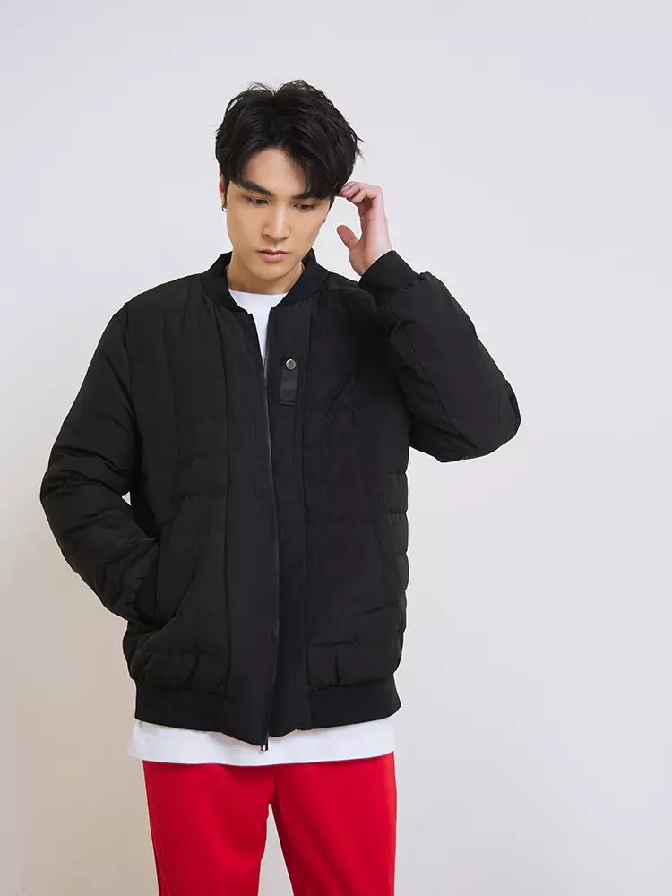 Mens black flight jacket store