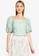 Forever New green Jessica Lace Up Square Neck Linen Top 3B870AA2C84B93GS_1