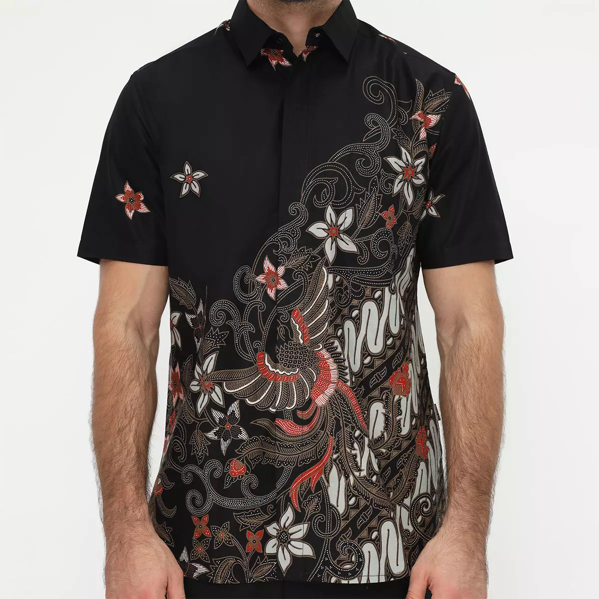 My Aksa batik Pria Kemeja Pendek Faith Fin