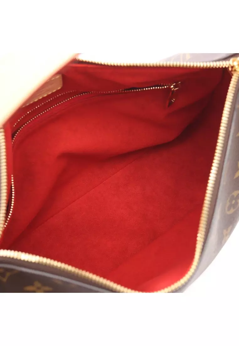 Pre-Loved Louis Vuitton Slouchy PM monogram one shoulder bag PVC leather Brown