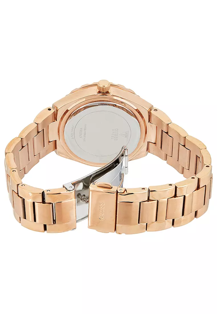 Guess W0111L3 - Jam Tangan Chronograph Wanita - Rosegold - Stainless Steel