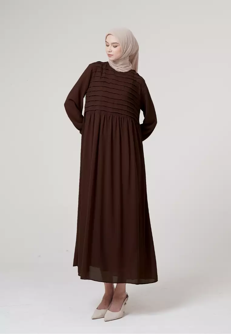 Thalia Dress - Coffee