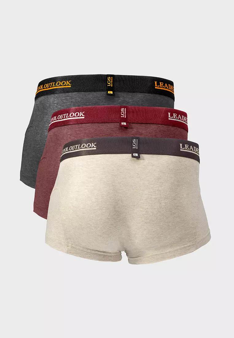 LGS - Underwear - Boxer Pria - Karet Nyaman - Katun Premium - Kancut - Pakaian Dalam Cowok - LEBX.005.655.3.7C