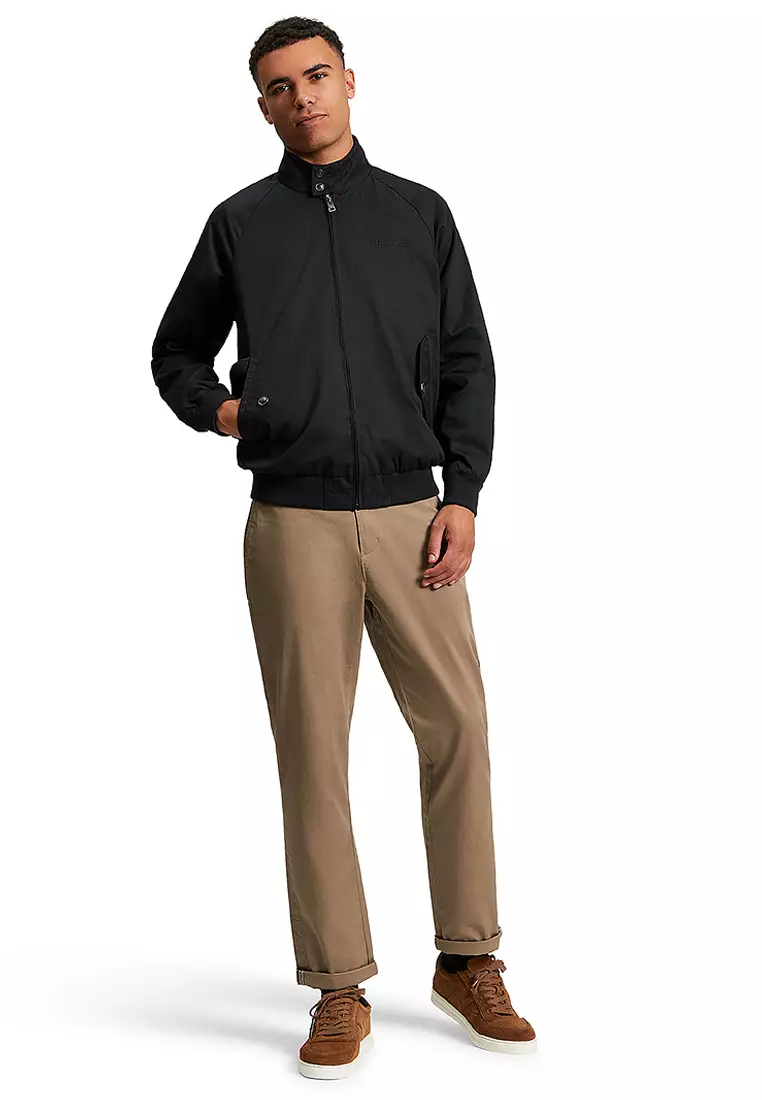 Signature 方格有內襯哈靈頓外套