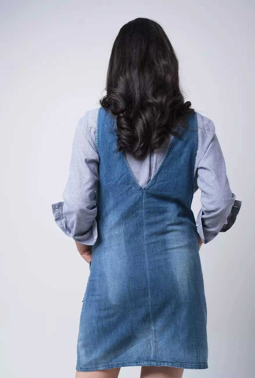 Dress Infinity Mwdium Blue