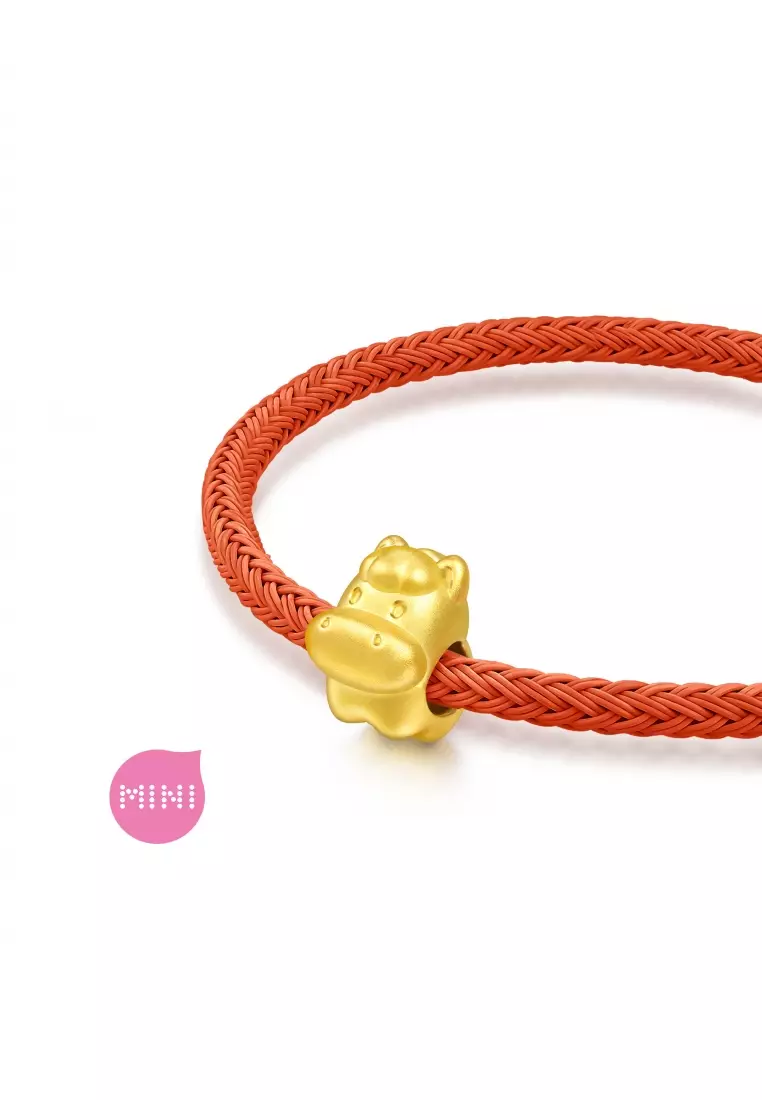 999 Gold Horse Charm for Women & Men 95932C  [Bracelet not included]