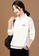 A-IN GIRLS white Simple Zipper Half High Collar Plus Fleece Sweater E3321AABB84B04GS_3