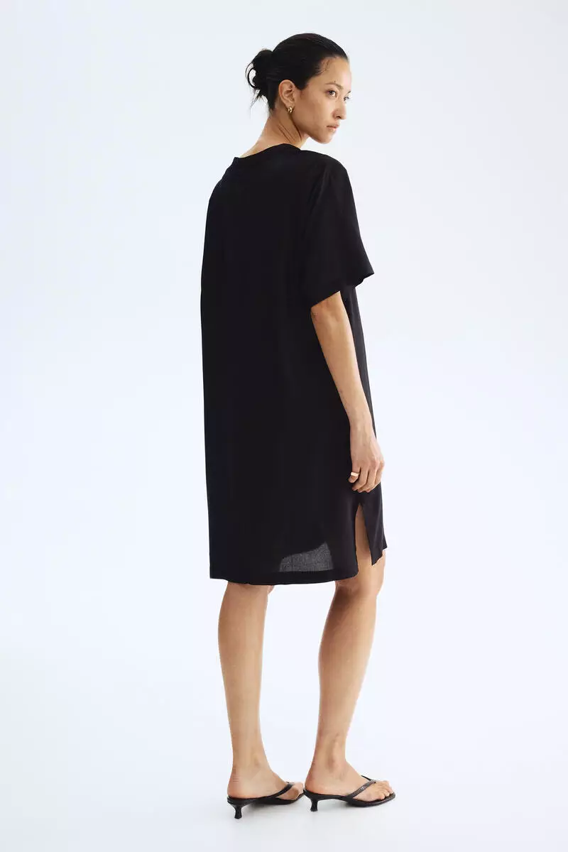 turtle neck black dress Marcella | Baxter Turtleneck Long Sleeve in | Women's Size 3XL | Sustainable European Jersey take your normal size mirrored catsuit Iridescent Sequin Dress with Girls Size:3T
