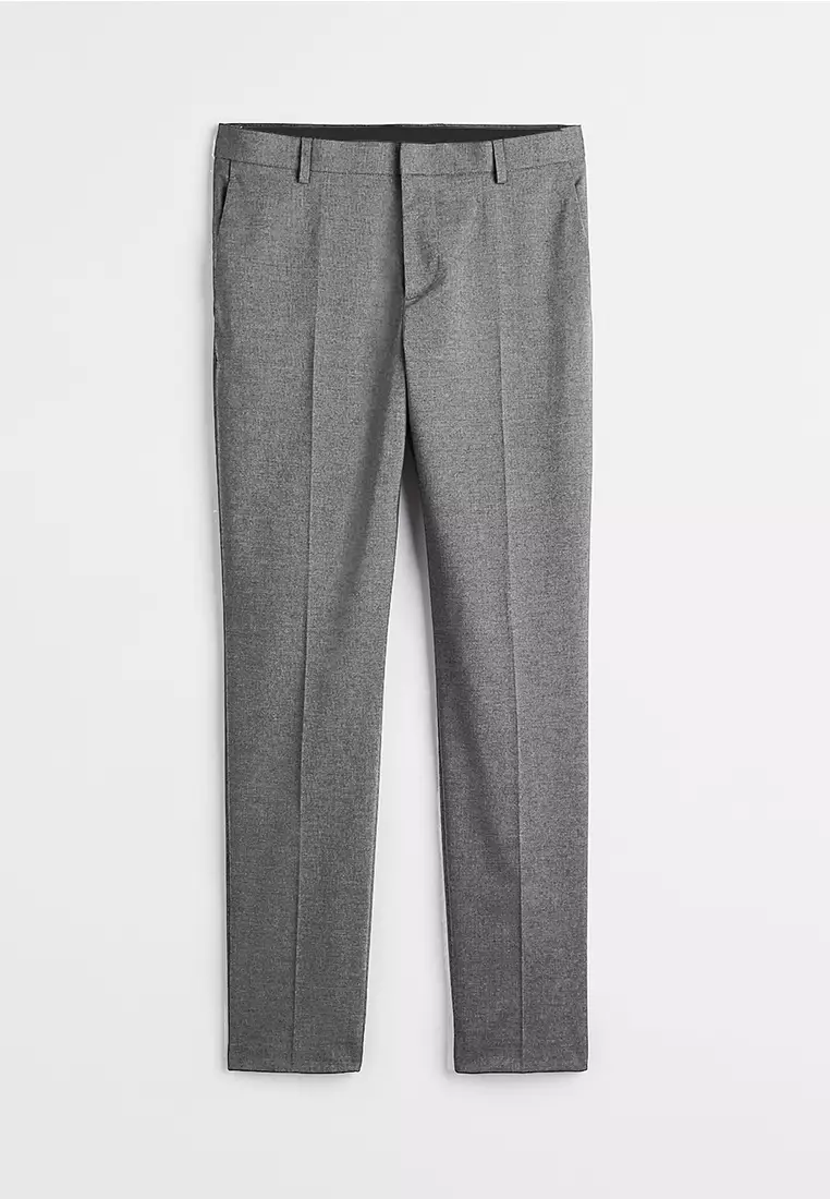 Enzy Basic Celana Formal Pria - Grey