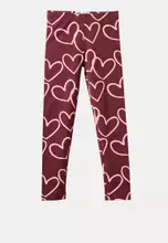 Bordeaux/Marshmallow Heart