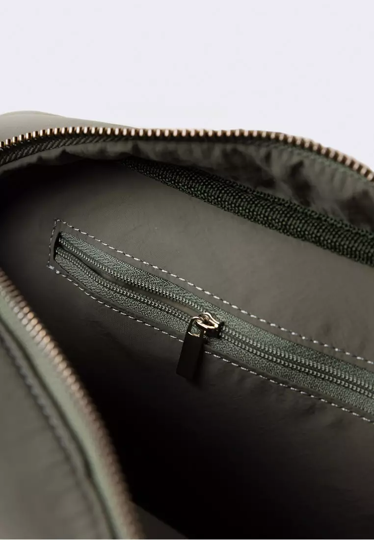Ria Miranda Army Green Duna Nylon Bag