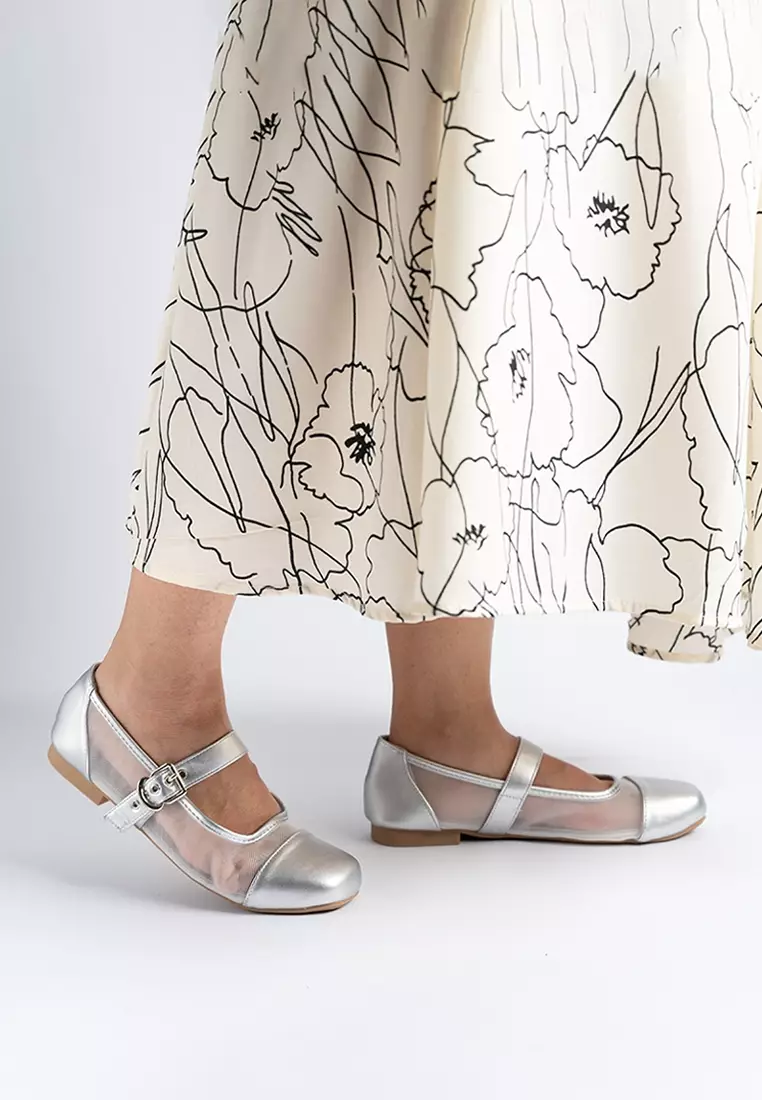 Adelle Mesh Ballerina Flats
