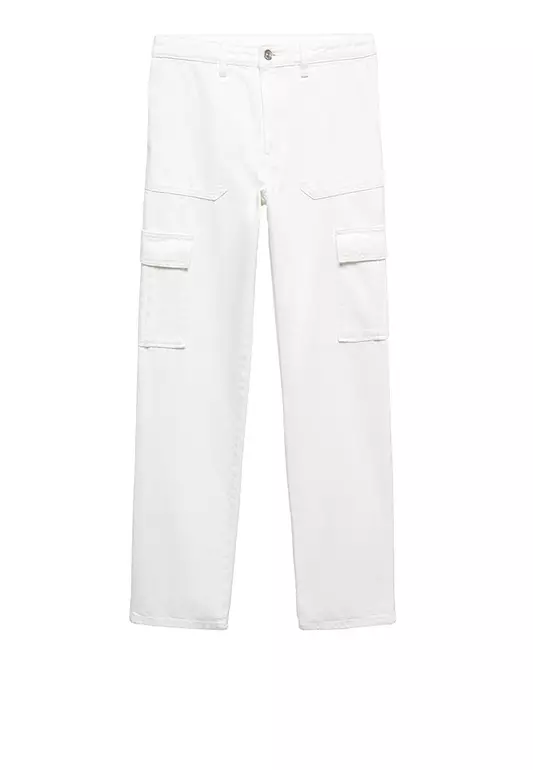 Teens Cargo Style Straight Jeans