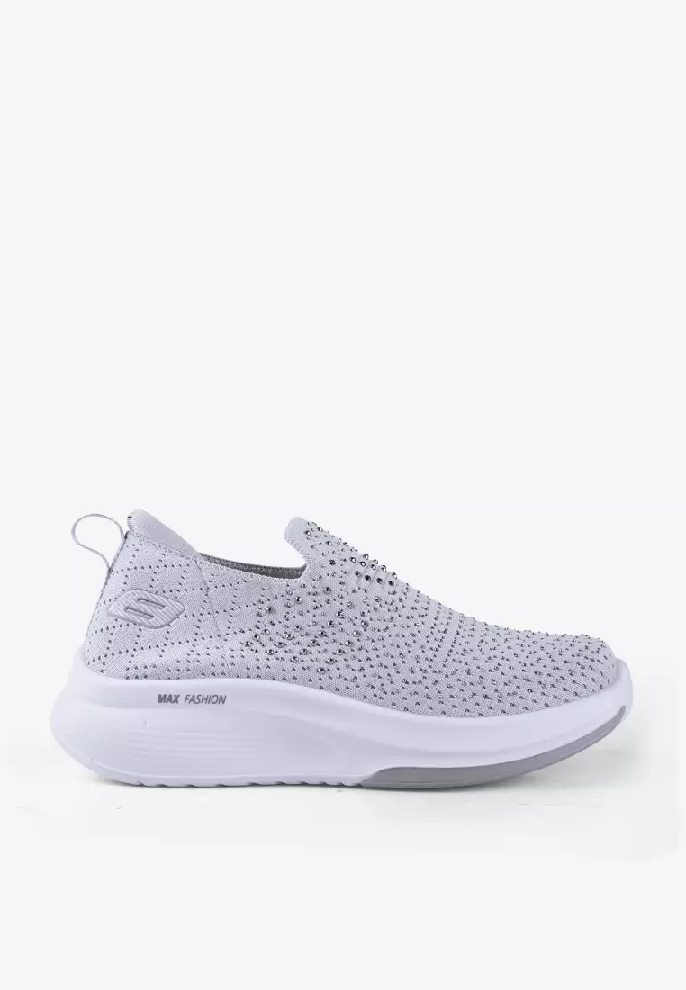 Sepatu Sneakers Slip on Knit Wanita L.Yelan