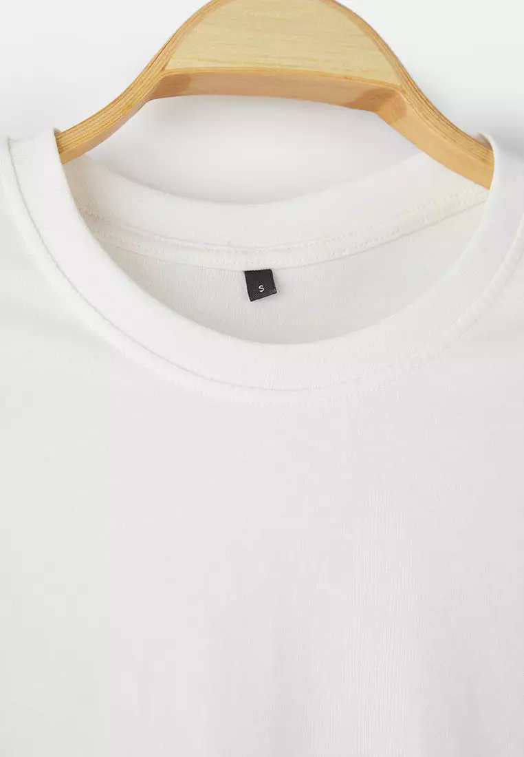 Black-Gray-Ecru 3-Pack Slim/Slim Cut 100% Cotton Men's T-Shirt