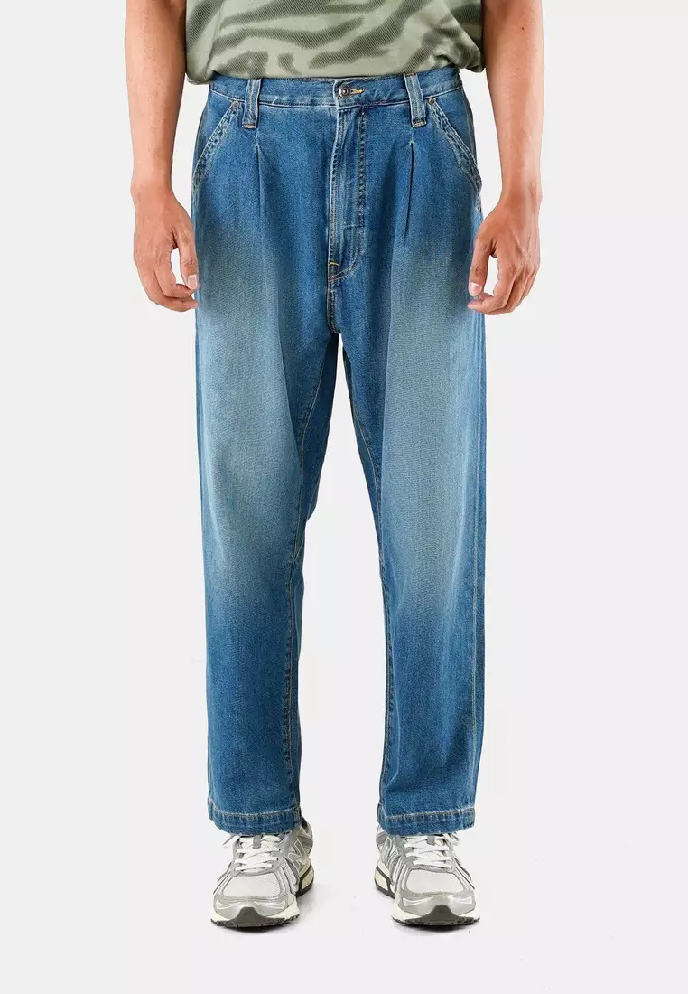 Men's Jeans Loose Fit Blue Wash Bennet C090823