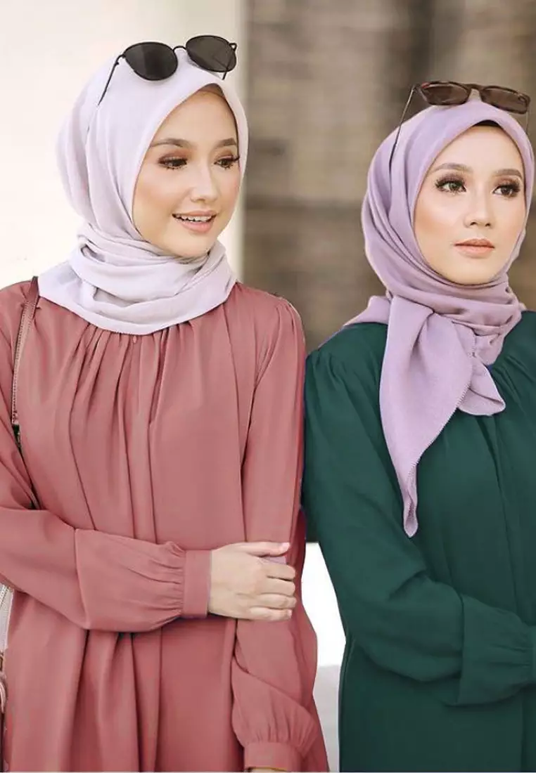 Lydia Pleated Collar Loose Fit Blouse in Salmon Pink