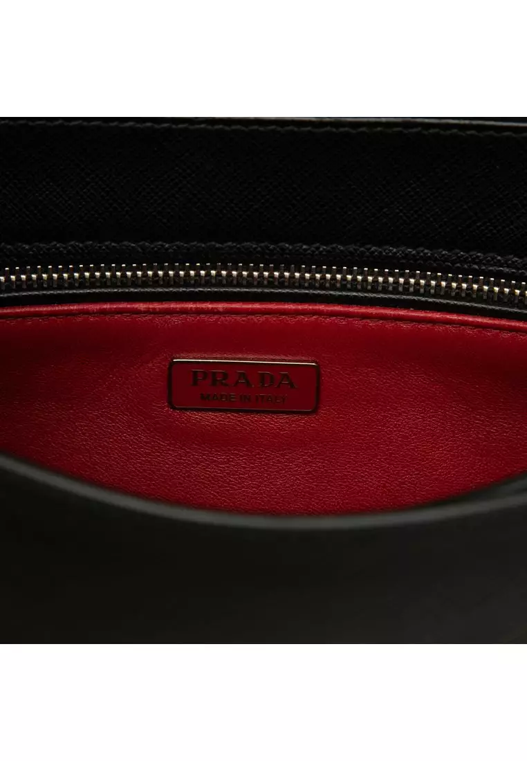 Pre-Loved Prada Saffiano Lux Arcade Satchel