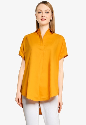 French Connection orange Cele Rhodes Shirt 1FF0CAAC5672A9GS_1