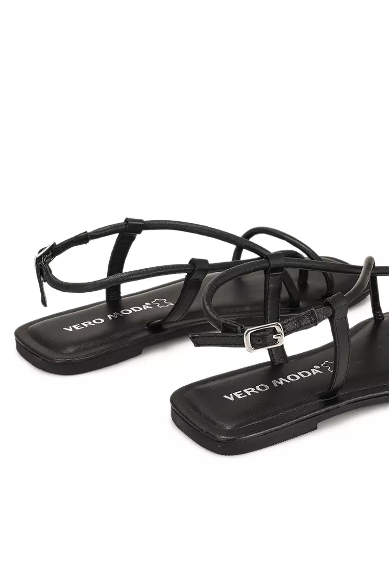 Buy Vero Moda Filla Leather Sandals 2024 Online ZALORA Philippines