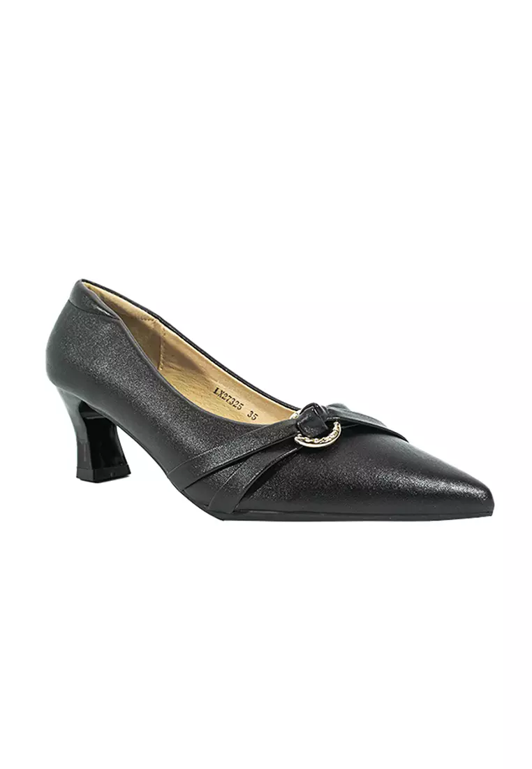 Women's College Pumps Shoes LX 27325 Black C54 C70