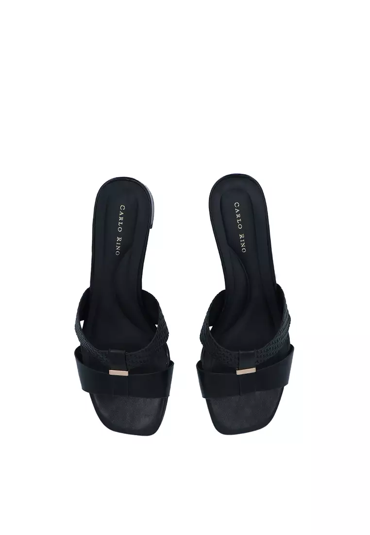 Black Noelle Block Heel Sandals