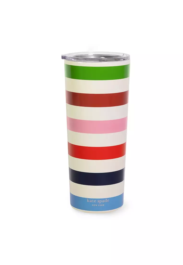 Kate Spade New York White Dot 24 oz. Stainless Steel Tumbler