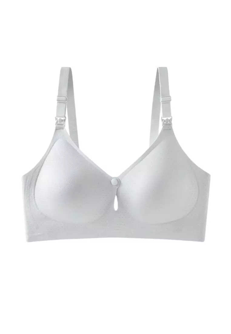 Premium Luna Seamless Nursing Bra in Grey