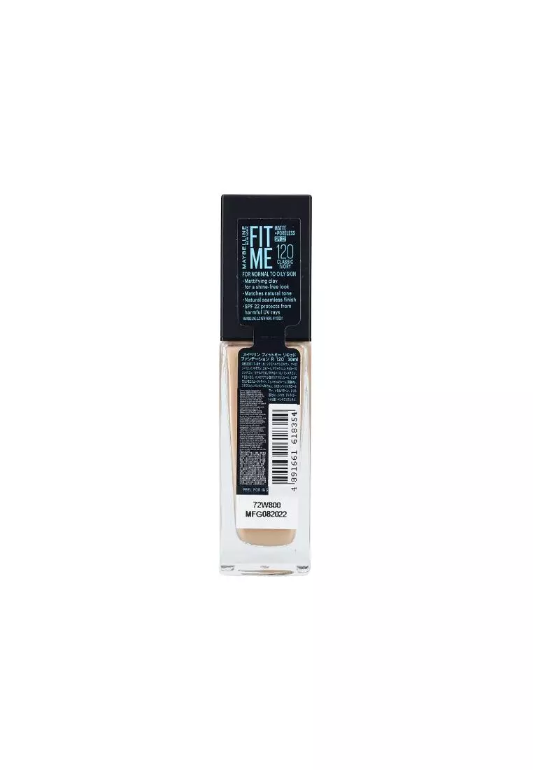MAYBELLINE Fit Me！Matte + Poreless Foundation 30ml #120