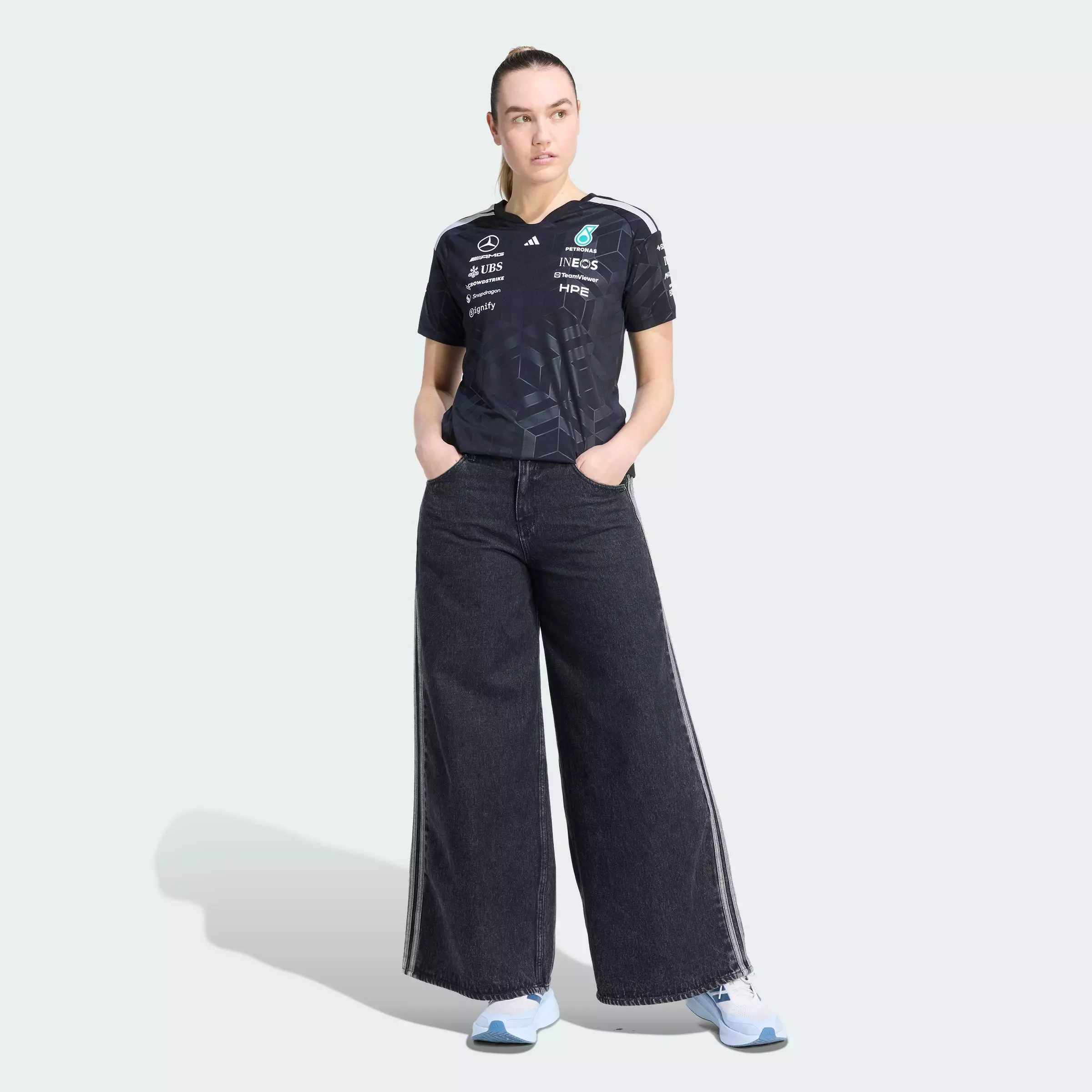 Motorsport MERCEDES - AMG PETRONAS FORMULA 1 TEAM DRIVER JERSEY Women Black KF0162