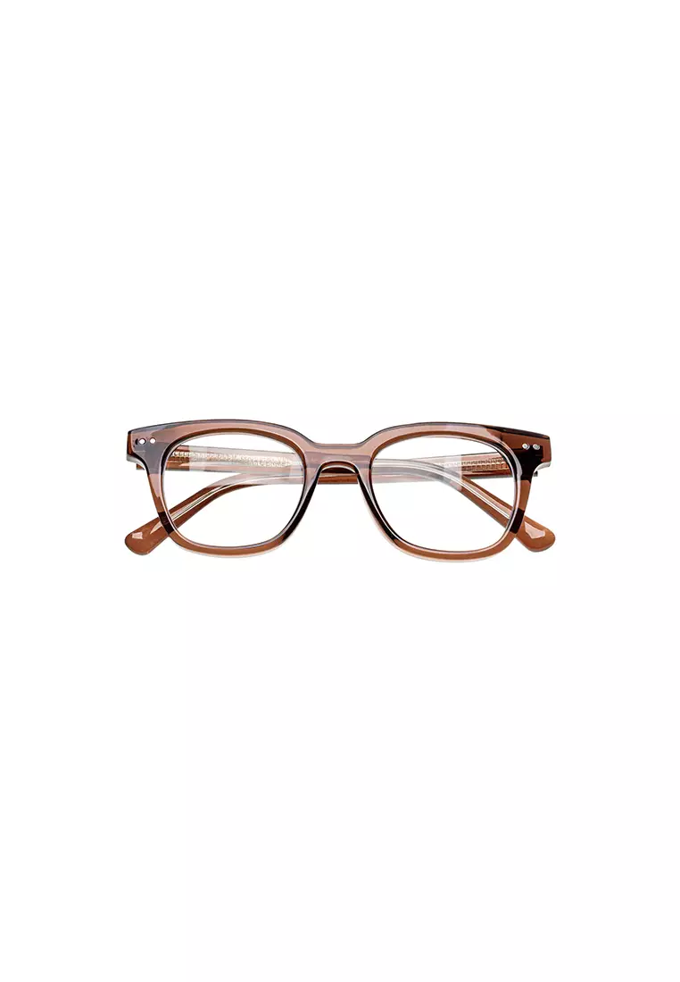 Genkei (Acetate Eyeglasses) Anti-Radiation Computer Eyeglasses for Women/Men - Melon