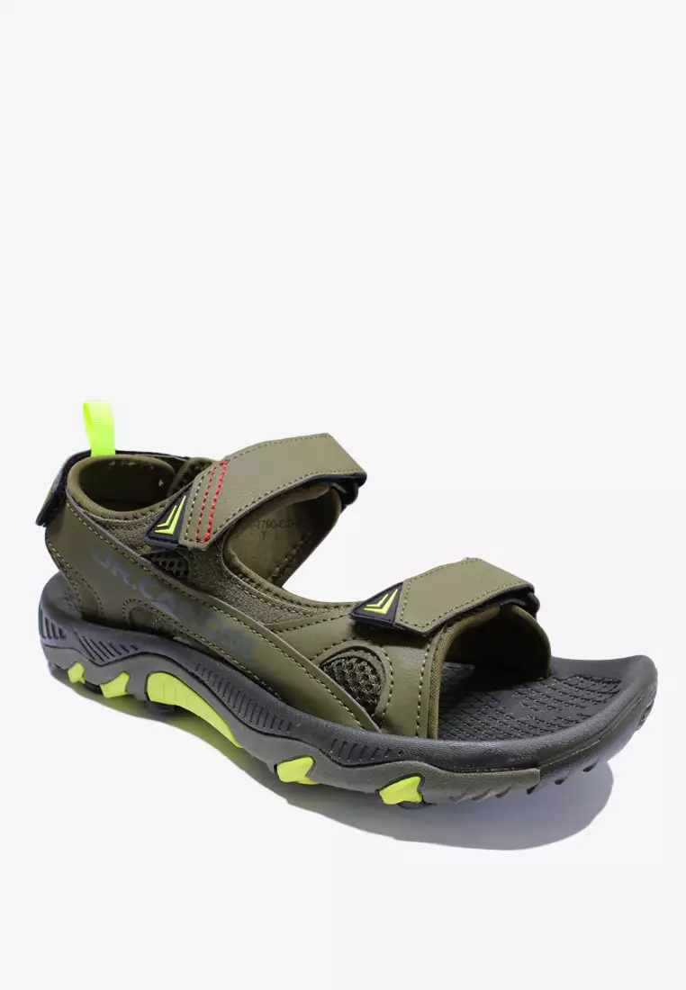 Dr Cardin Faux Leather Cum Fabric Men Sport Sandal D-HOK-7790
